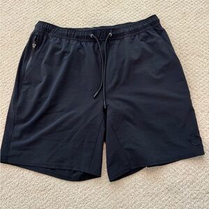Vuori men’s black shorts with boxer briefs